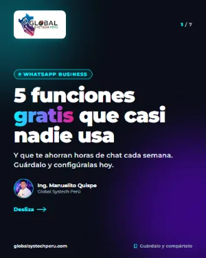 Publicación sobre WhatsApp Business